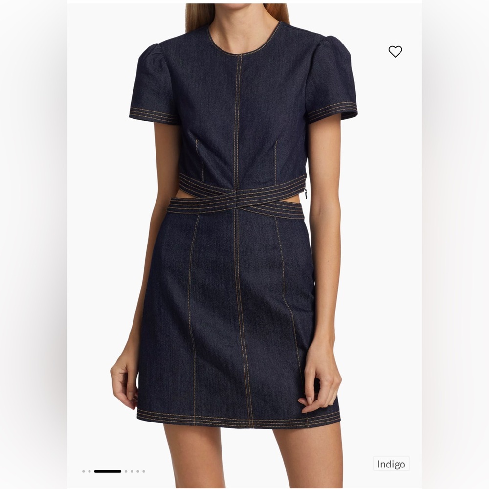Cinq à Sept Maddy Cutout Denim Dress